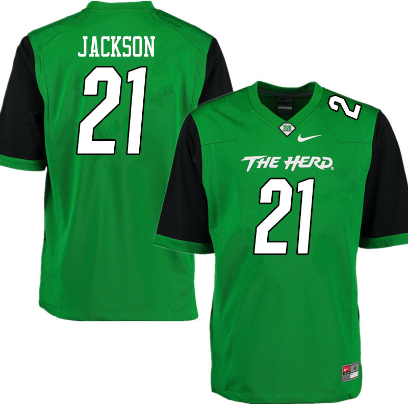 Men #21 E.J. Jackson Marshall Thundering Herd College Football Jerseys Sale-Gren